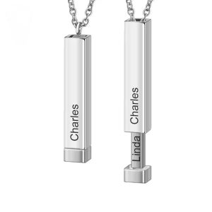 Personalized Sliding Bar Necklace For Women