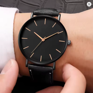 Alternative view of Simple Ultra Thin Men’s Watch Custom Engraved