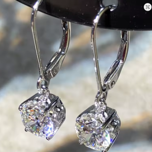 Alternative view of Classic Round Brilliant Drops Earrings