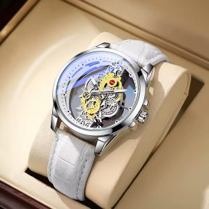 Alternative view of Fashionable casual men's watch hollow transparent waterproof night light men's quartz watch