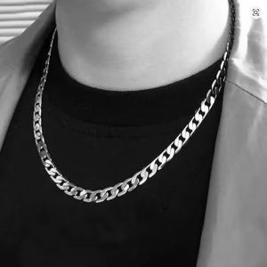 Alternative view of 925 Sterling Silver Necklace For Men 60cm 24inches